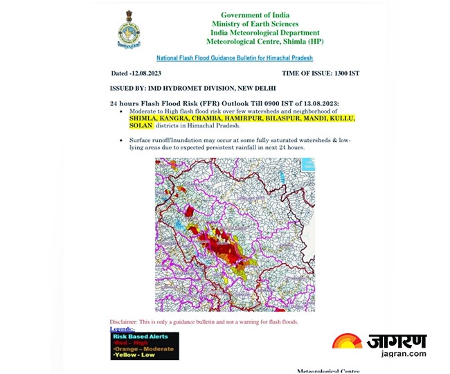 Yellow Alert in Himachal